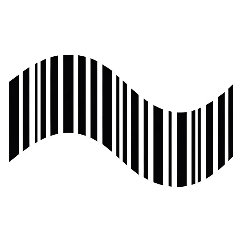 Barcode in Wellenform
