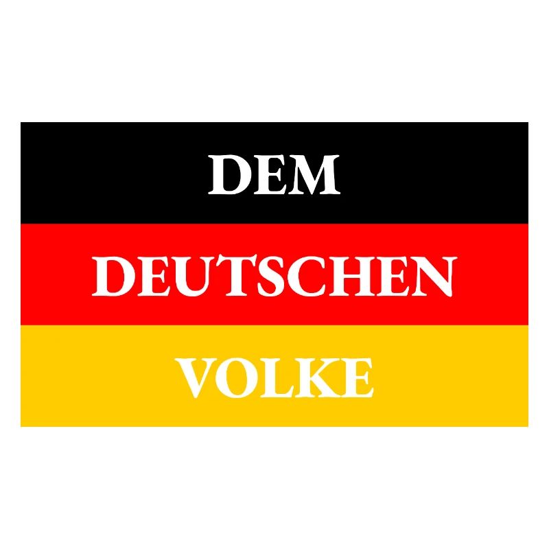 DRAPEAU AU PEUPLE ALLEMAND
