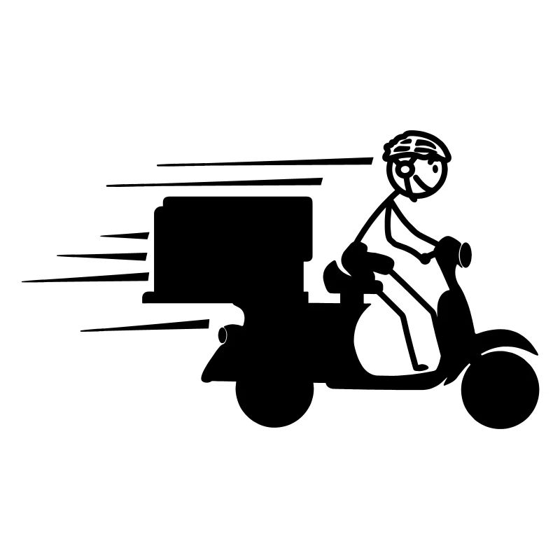 Scooter-Paket oder Piza-Bestellungen Lieferung