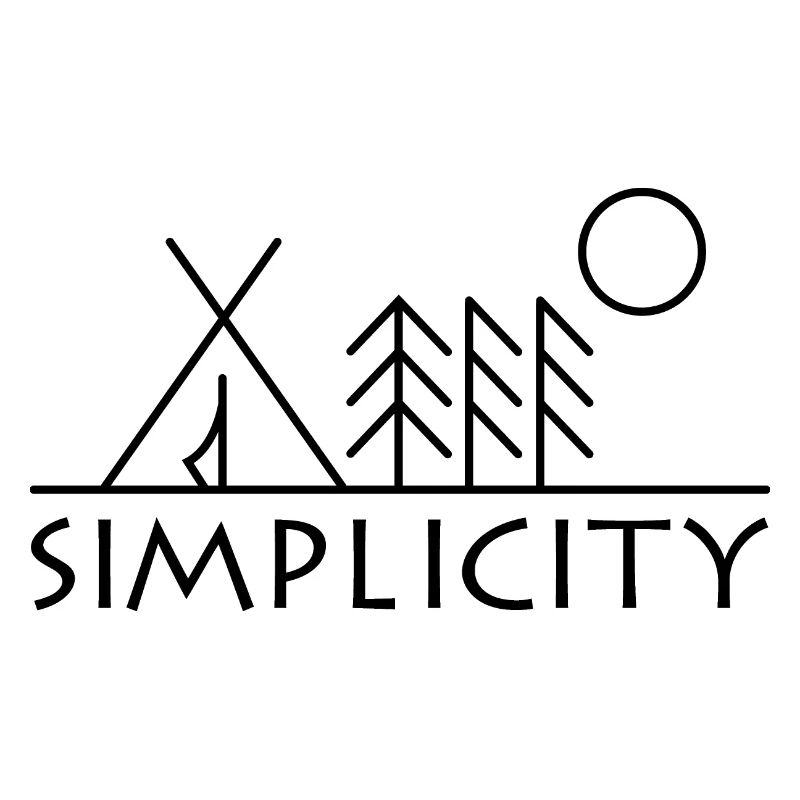 simplicité forêt nature minimalisme symbole logo