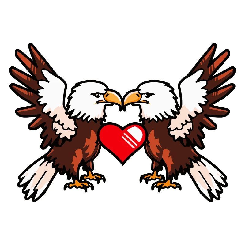 Couple d’aigles Saint-Valentin