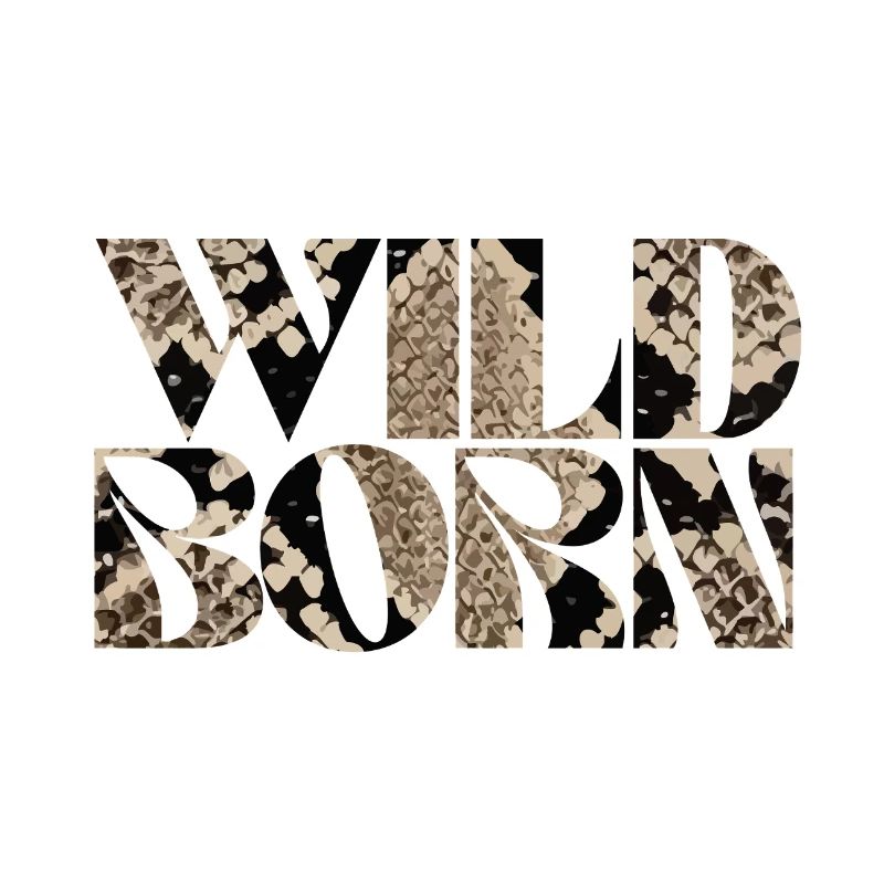 Wild Born Snake Print Abstract Design