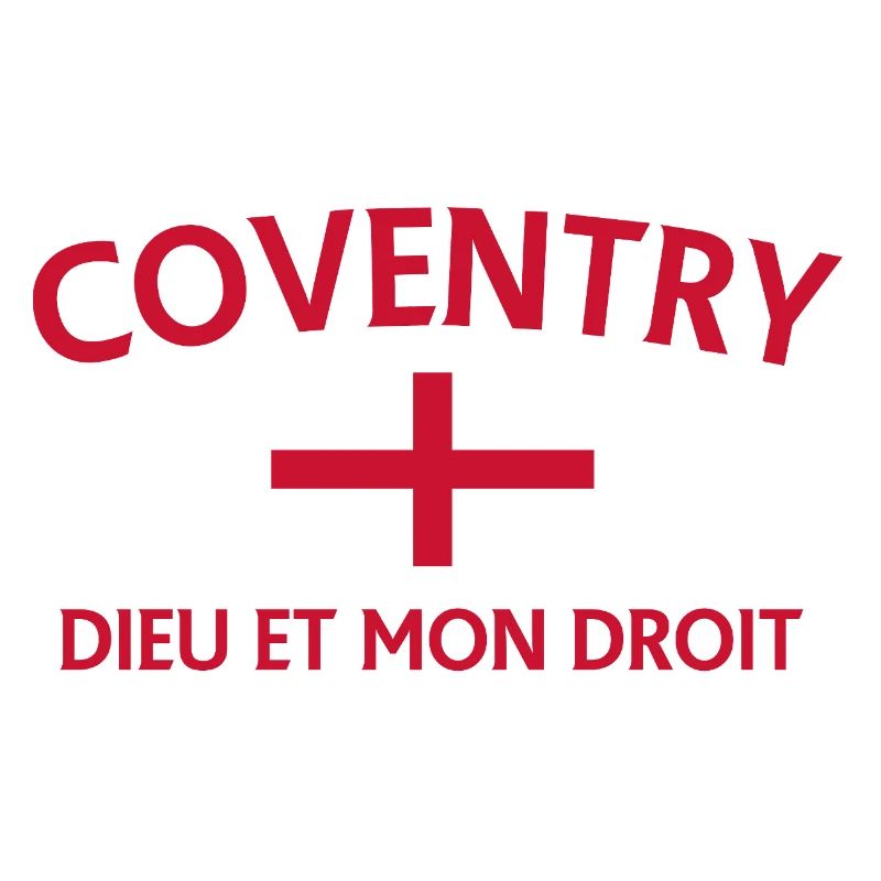 Design de croix de Coventry avec drapeau anglais
