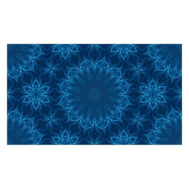 Blue Ocean Mandala Pattern – Abstract Water Kaleid