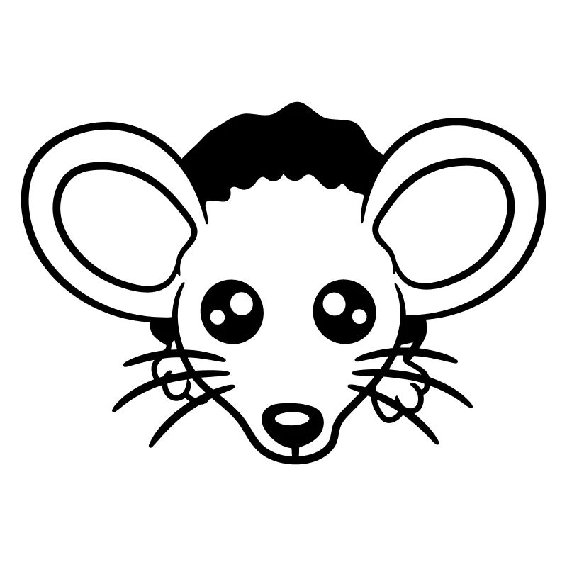 Mouse Wall Hole Mouse Hole Peeps Cute Funny Comic