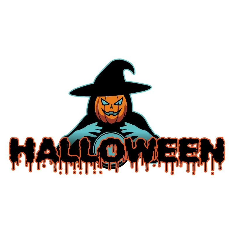 Pumpkin Witch Fluid Halloween