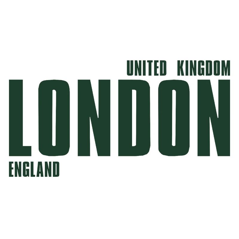 Typographie du bloc en gras à Londres