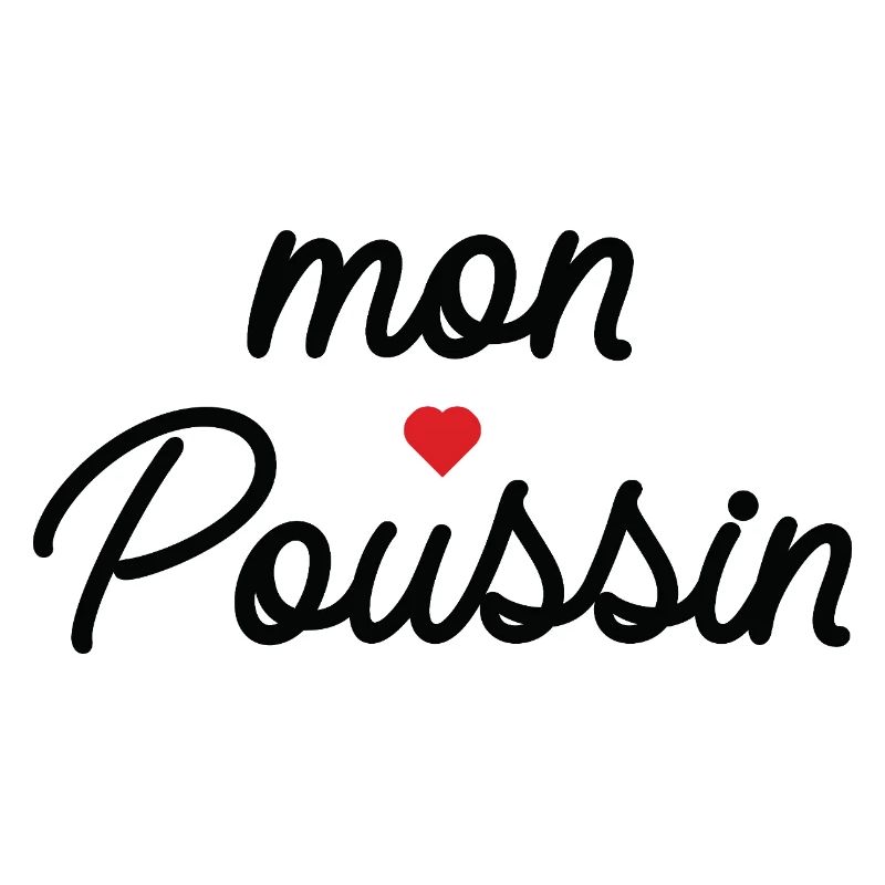 Mon Coeur Coussin Script