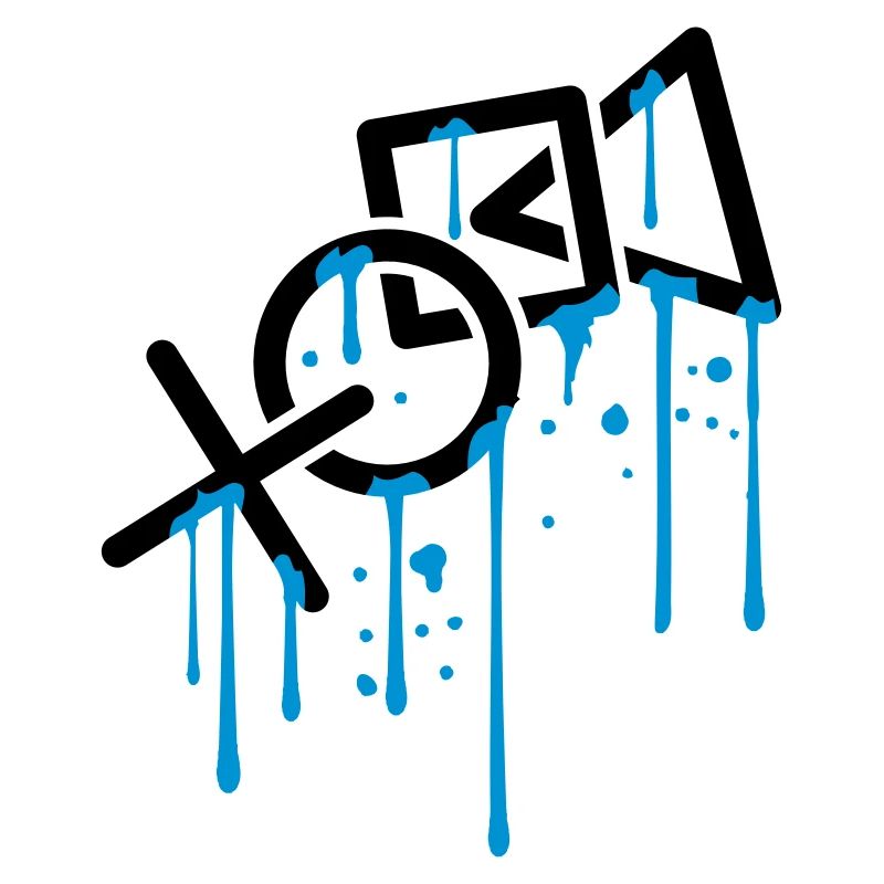 wet drip graffiti controller silhouette cool X vie