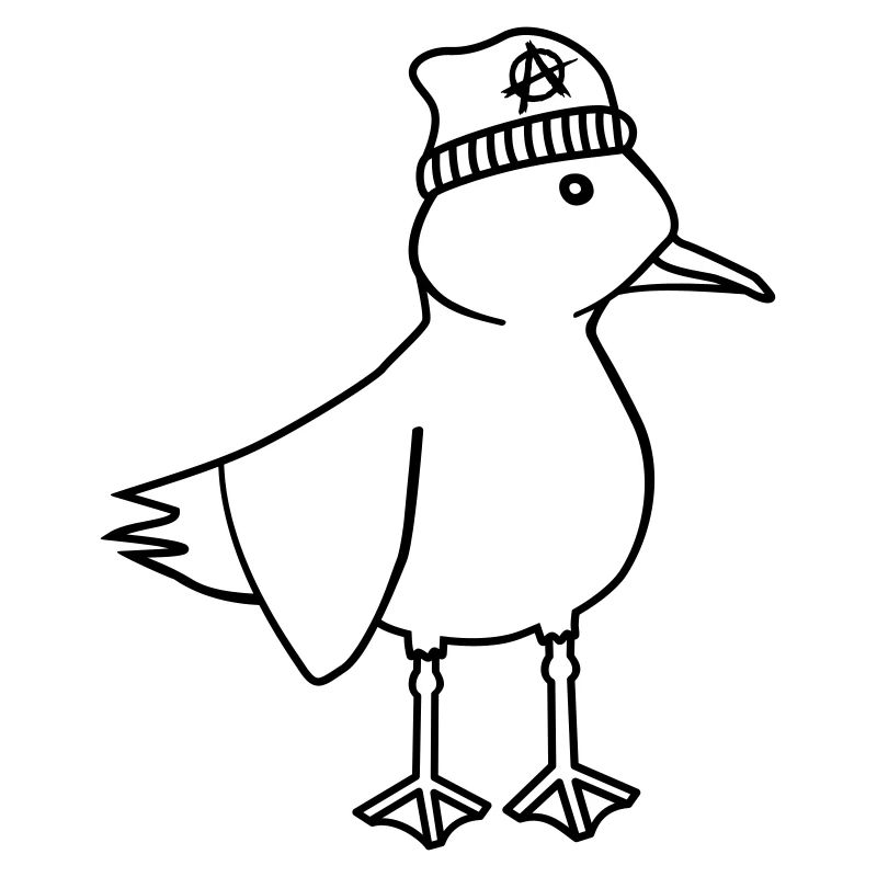 Seagull Anarchy – Vilain Maritime Hipster Art côtier