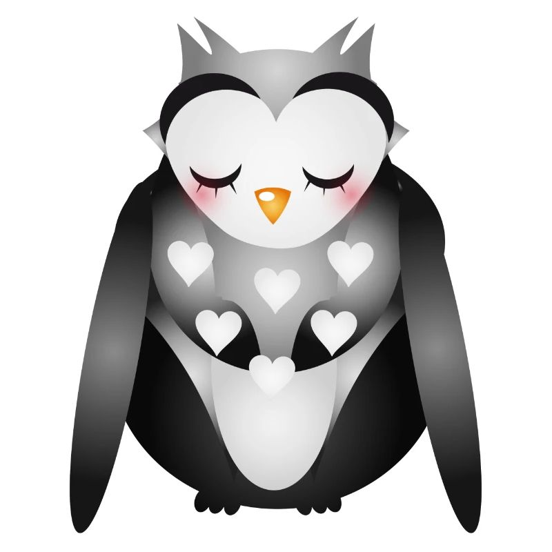 niedliche verträumte Eule