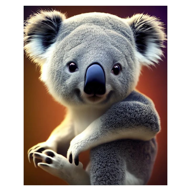 Dessin d’un koala cool en été
