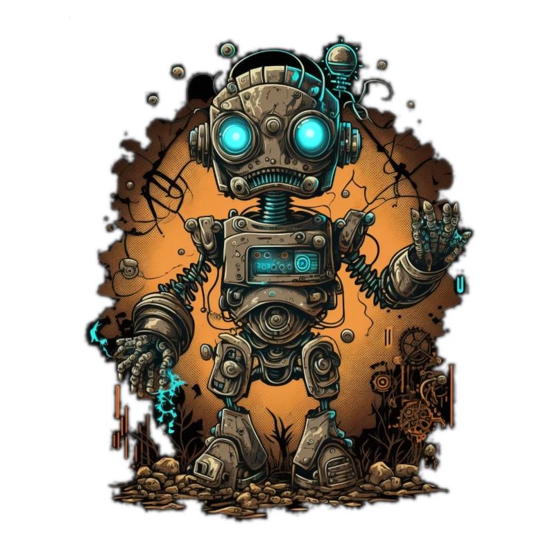 Netter kleiner Roboter
