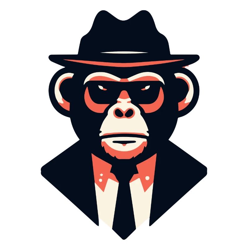 Noir Ape in a Sharp Suit