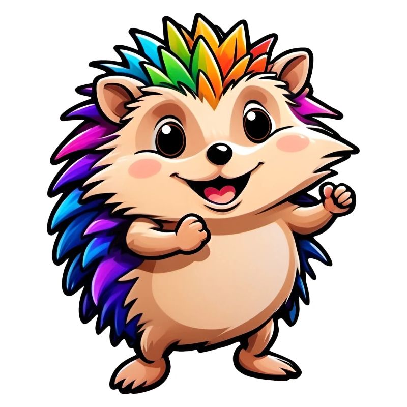 Enfants Mignon Dessin Animé Hérisson