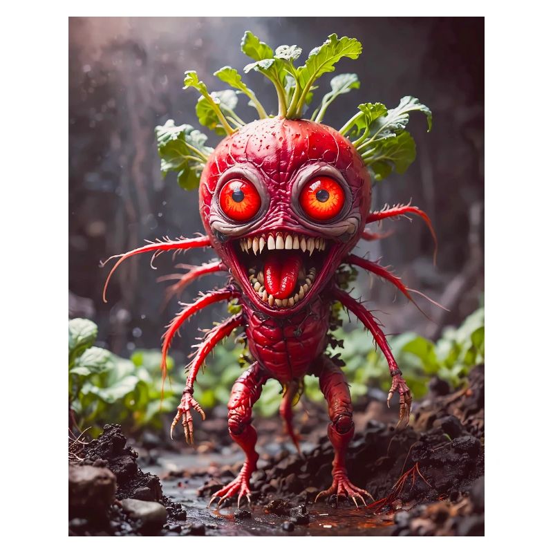 vegetables downfall Apocalypse Monster evil radish