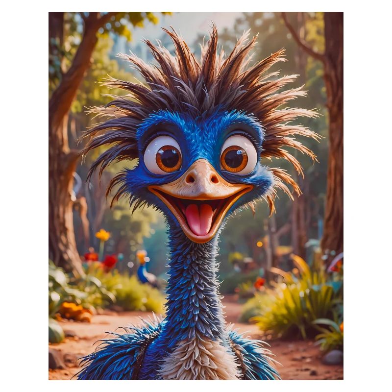 super süßes australisches Tier Down Under Kasuar