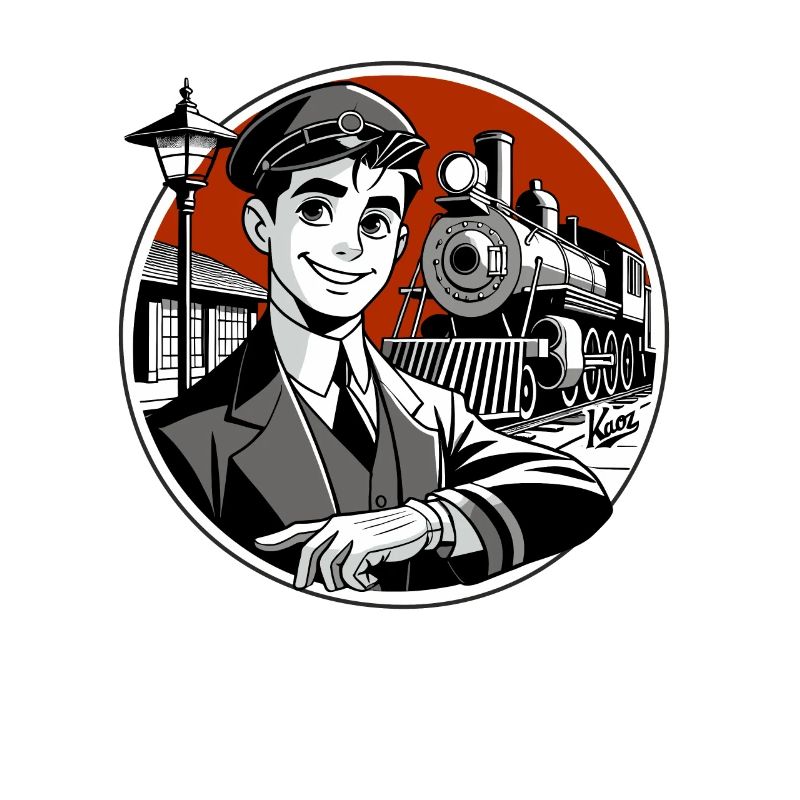 The handsome train driver and his railway