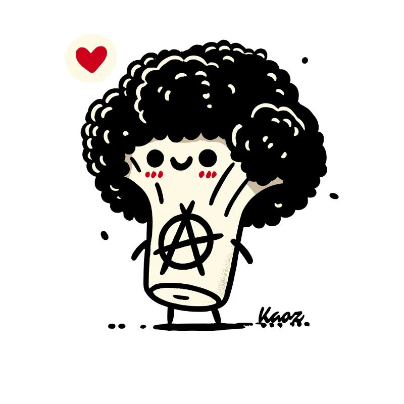 funny vegetable anarcho broccoli punk