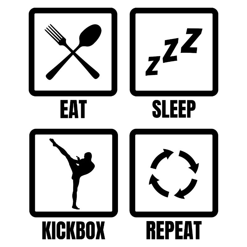 Routine quotidienne pour les kickboxeurs