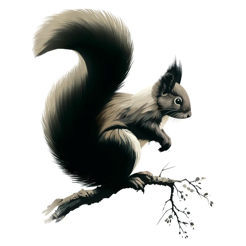 Squirrel on branch