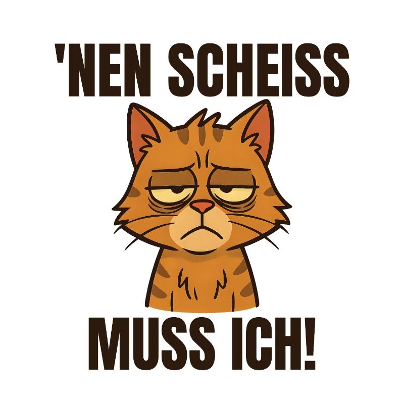 Drôle de chat avec un dicton effronté