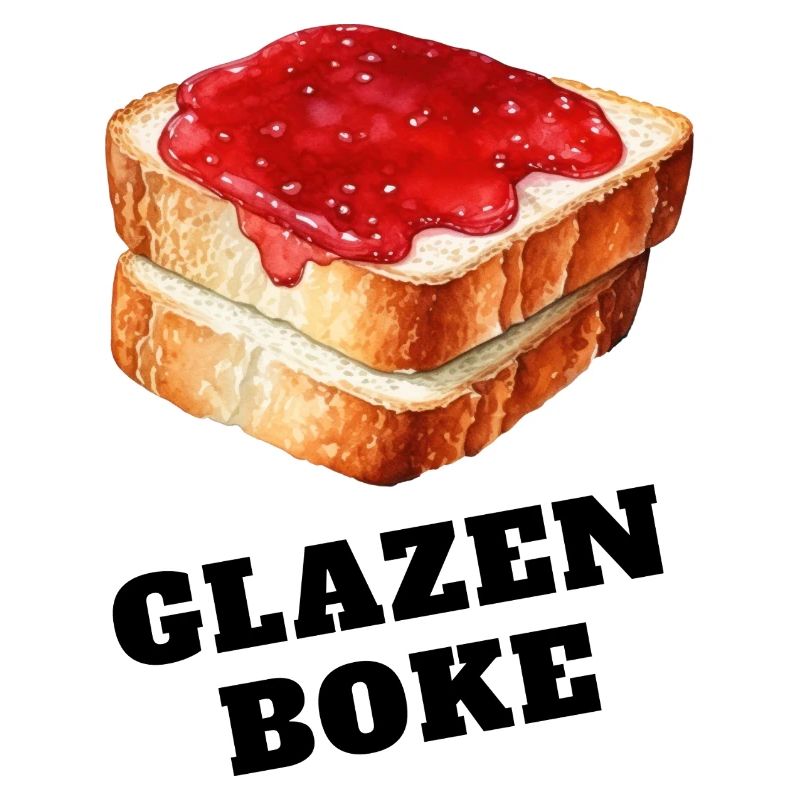 GLASS BOKE (sandwich with jam). Dialect shirt