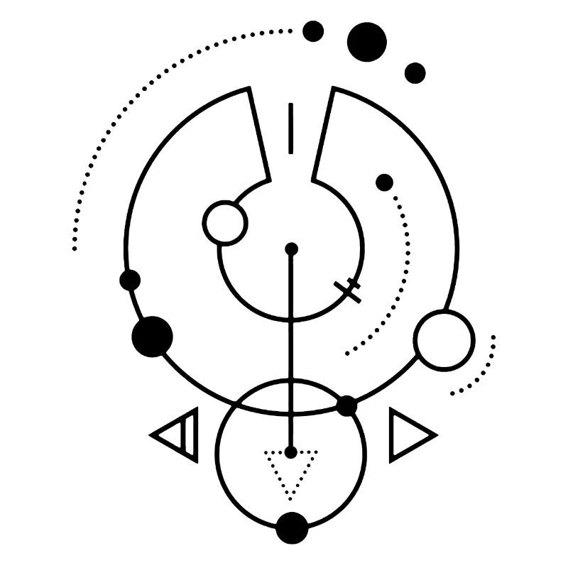 Black geometric symbol