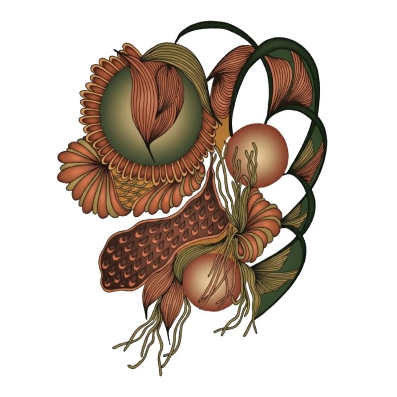 Formes de fleurs de ton de terre
