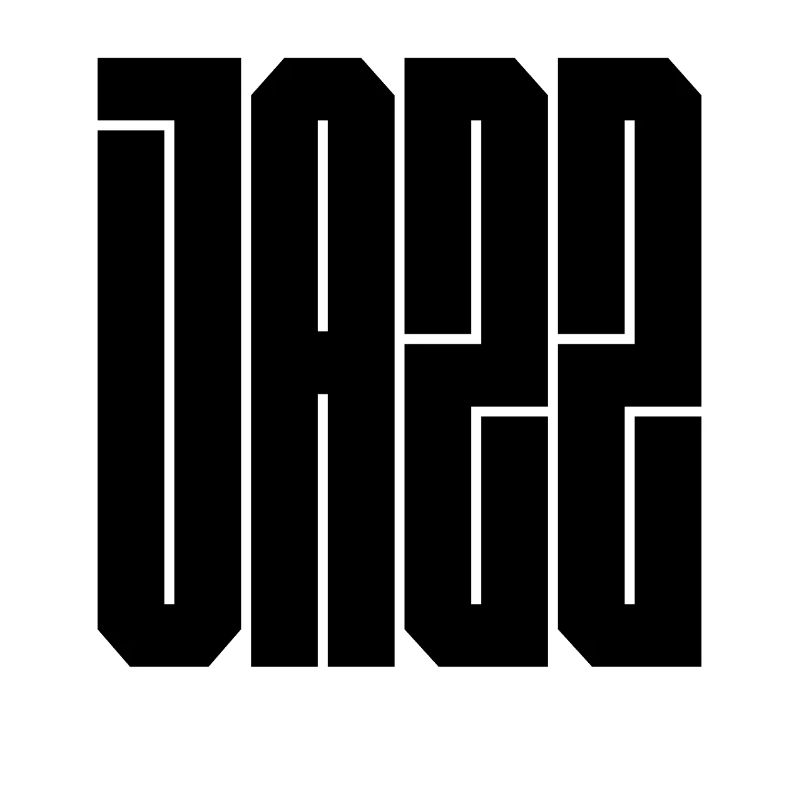 Jazz bold typography logo
