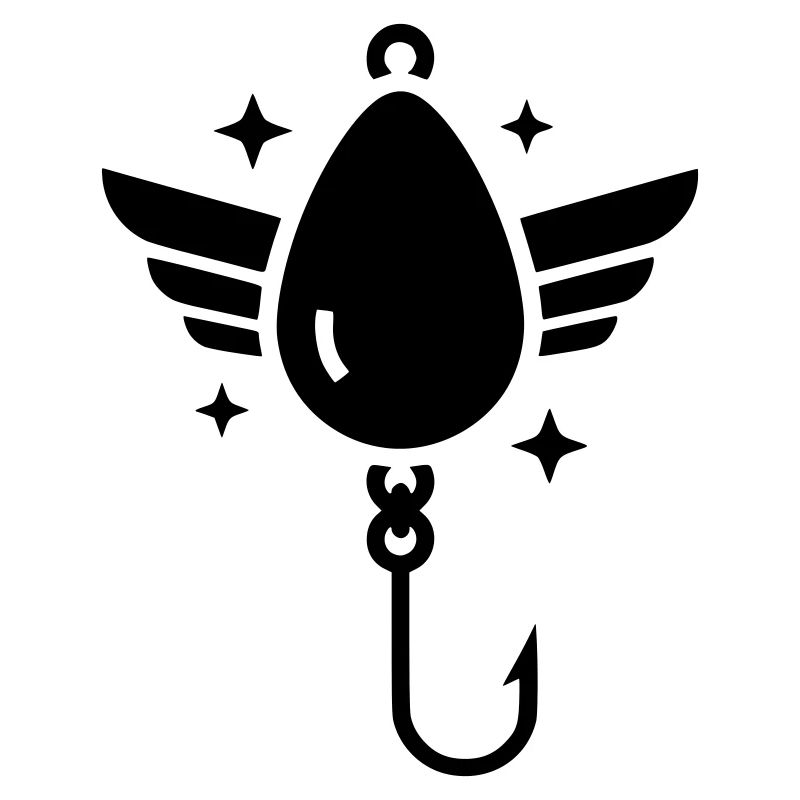 Holy Fishhook Wings Vector