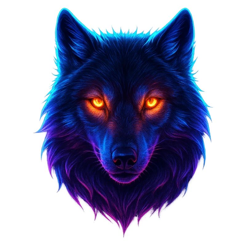 Neon Wolf's Aurora Eyes