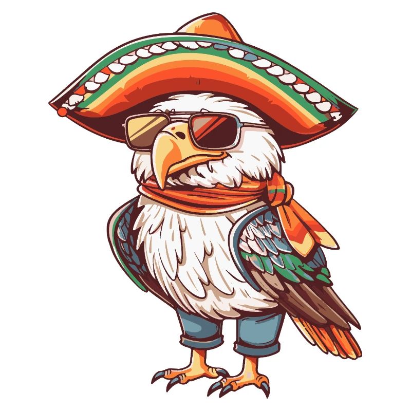 Eagle Comic Funny Sombrero