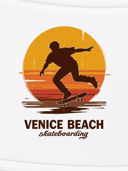 Venice Beach Sunset Skateboarder