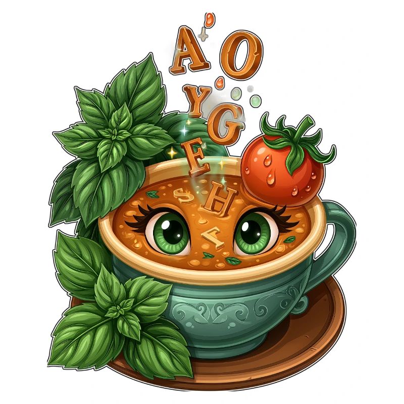 Alphabet Tea Cup with Herbs