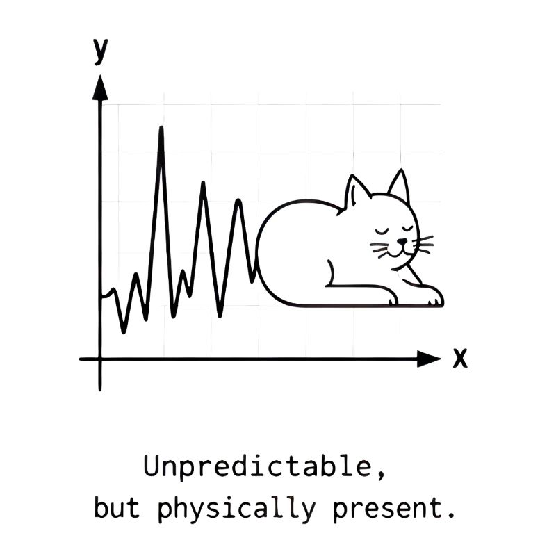 Unpredictable but Physically Present