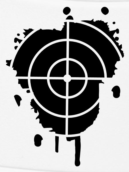 Une cible comme un graffiti