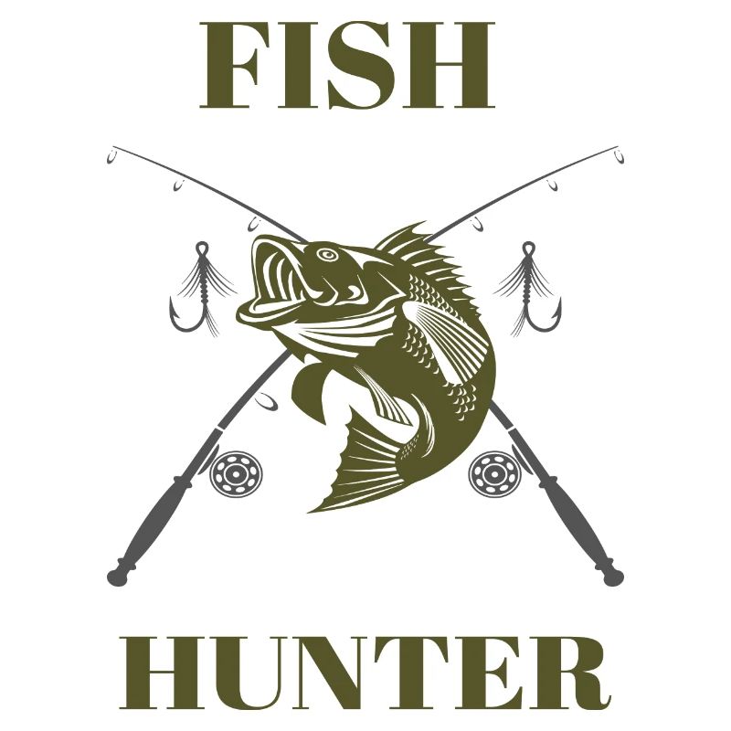 Fish Hunter Tshirt Angler Geschenk
