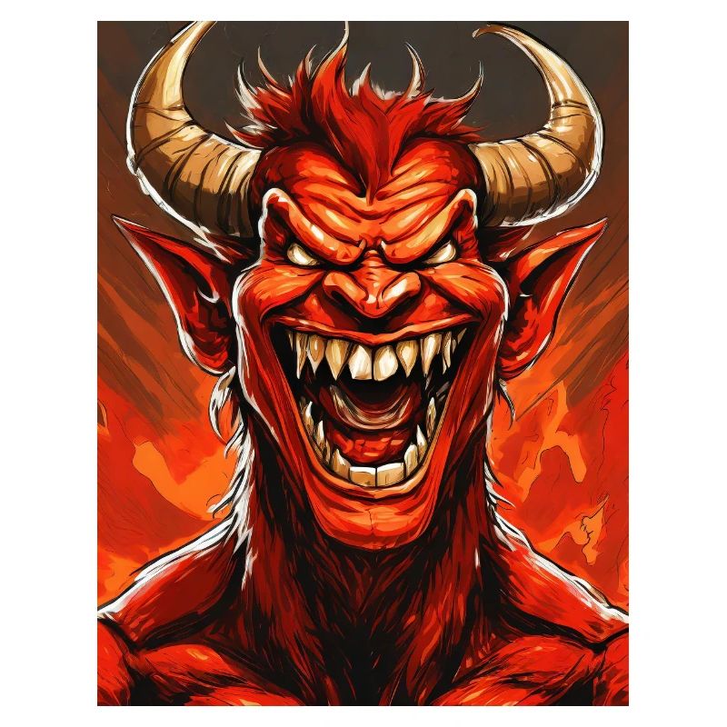 devil evil laugh smile monster dark horror scary