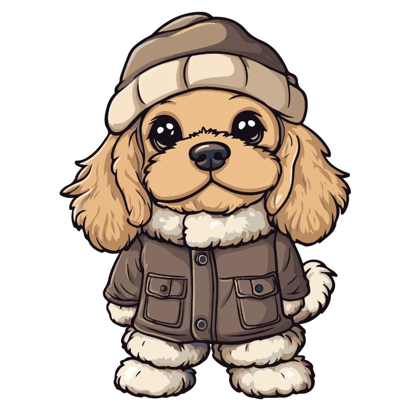 Cocker Spaniel Chien Hiver