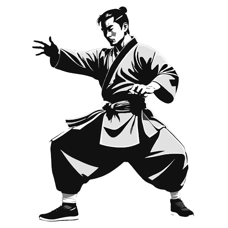 Shaolin Mönch - Kampfsport Sticker