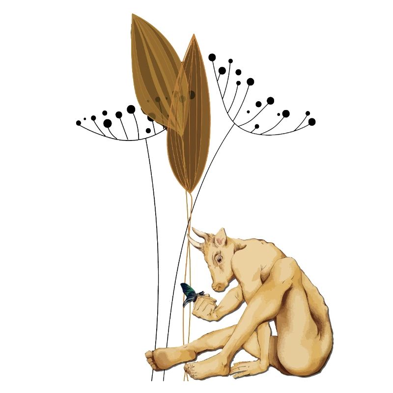 Seedbound Centaur with Dried Pods