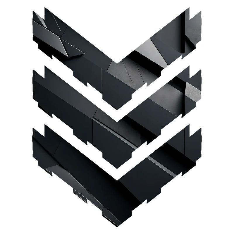Abstract Black Geometric Pattern