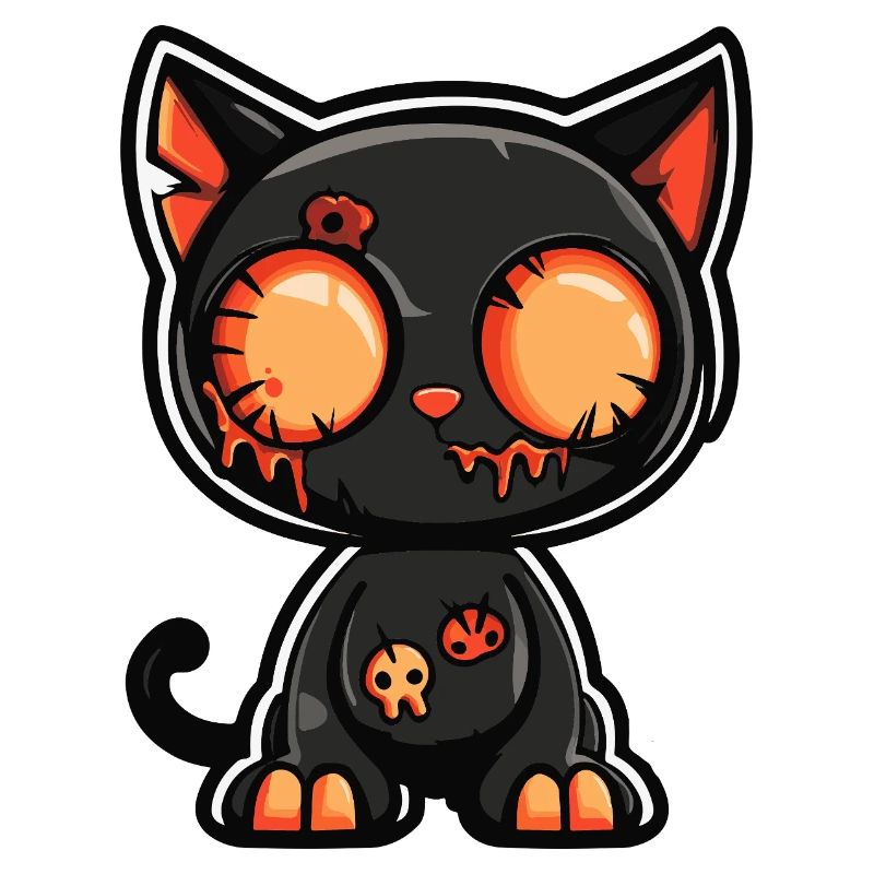 Cat Halloween Funny Comic