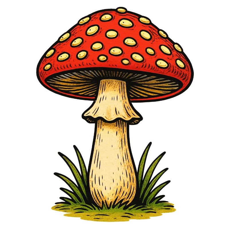 Red Toadstool Retro