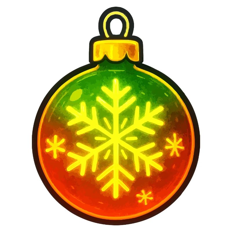 Weihnachtskugel Schneeflocke Ornament