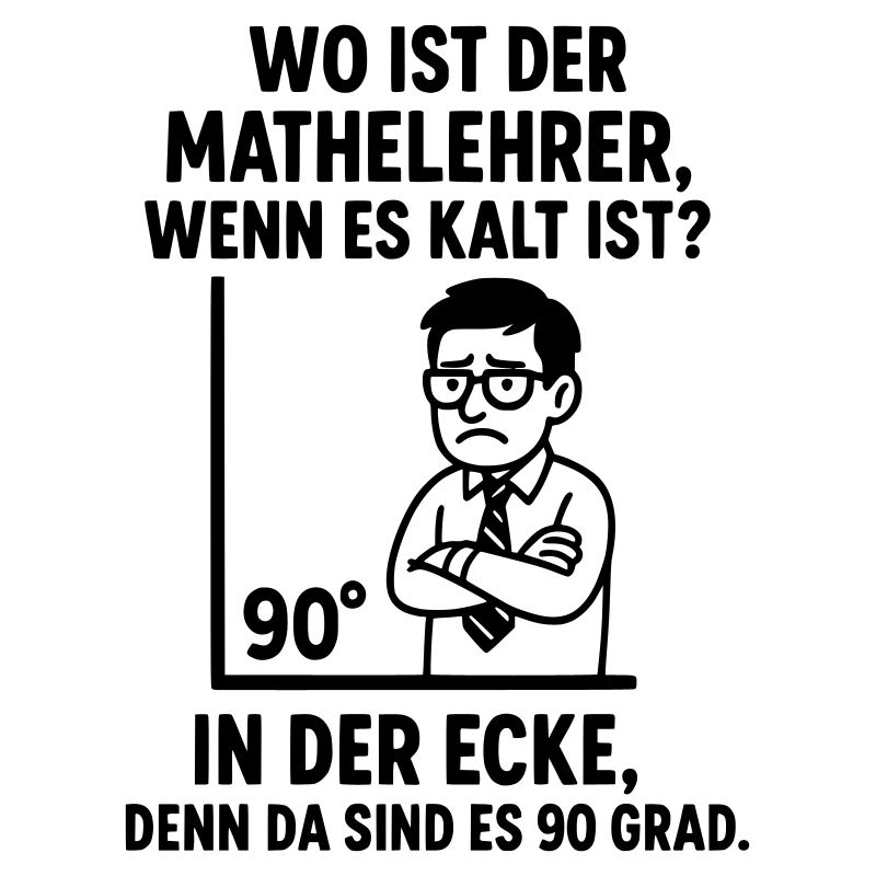 90 Degree Corner Teacher Math Joke