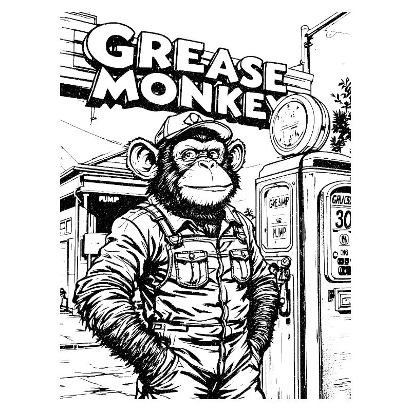 GreaseMonkey Line Art