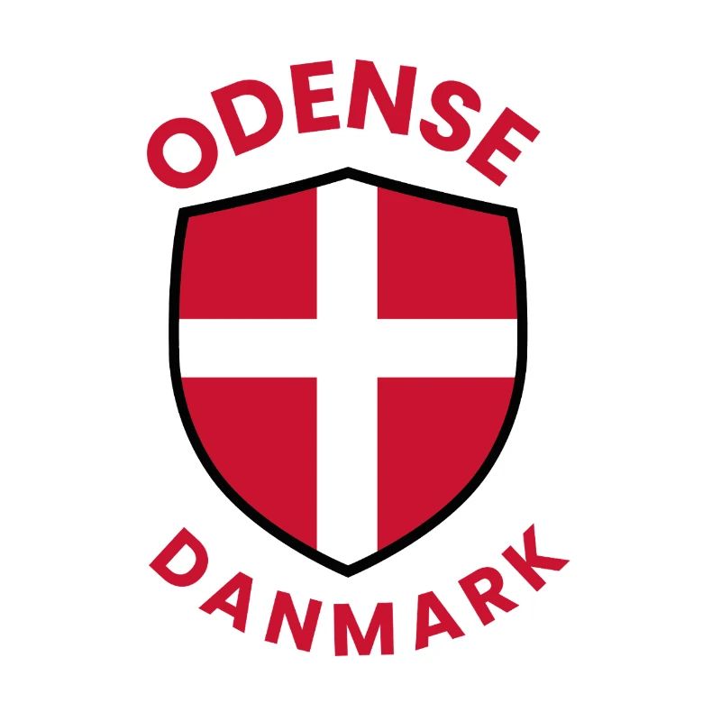 Blason du drapeau du Danemark d’Odense
