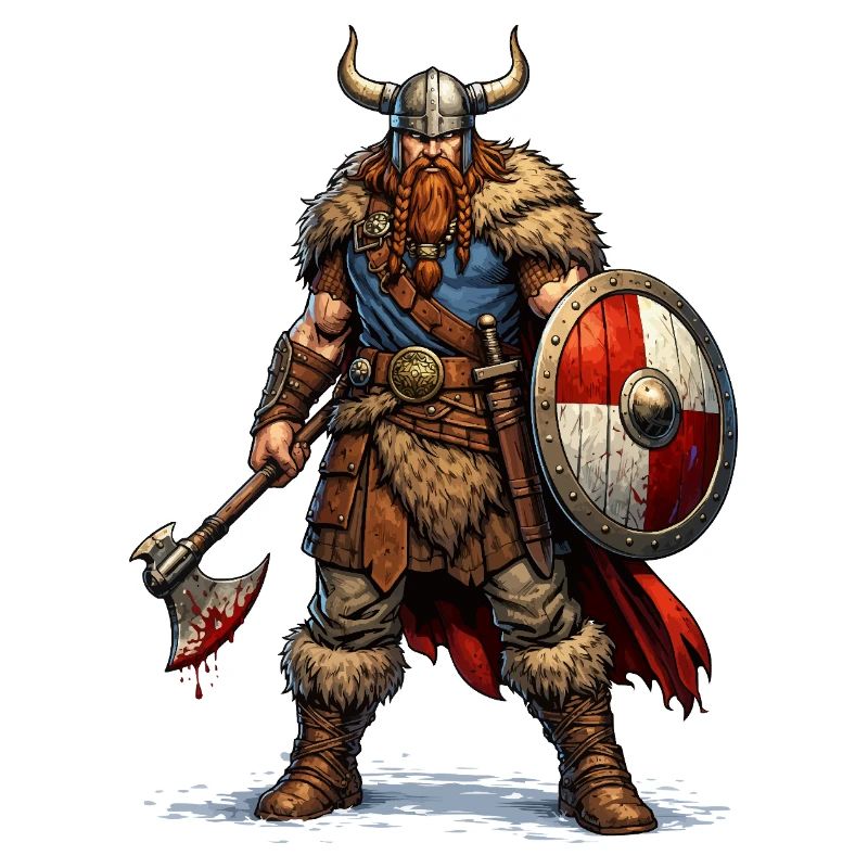 Wikinger Krieger mit Schild